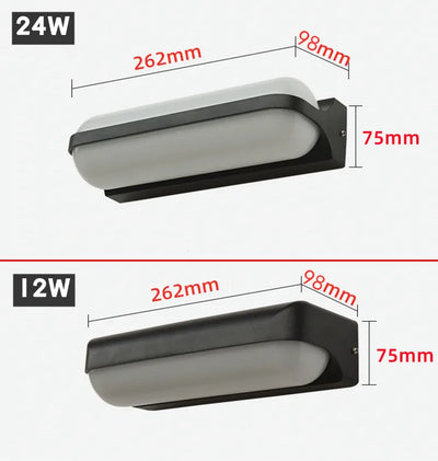 Applique extérieur LED 24 W éclairant une cour