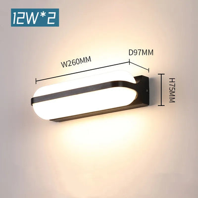 Boîtier ABS de l'applique extérieur LED