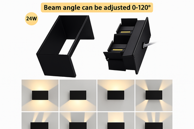 Effet lumineux haut et bas de l'applique extérieure