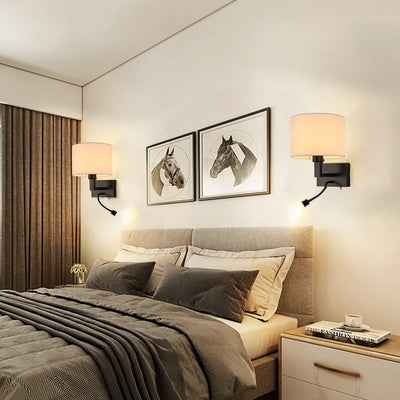 Applique murale lit en tissu sans spot