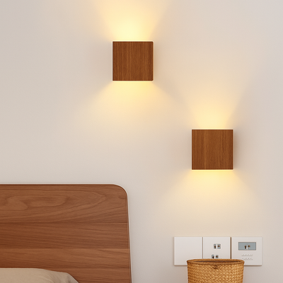 Double faisceau lumineux de l'applique murale cube