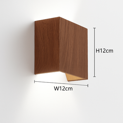 Applique murale cube en lumière blanche