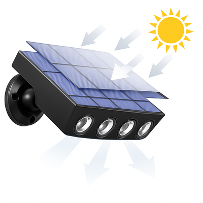 Zone de détection de l'applique solaire