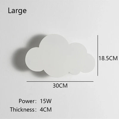 Lampe nuage murale en blanc froid 6000 K