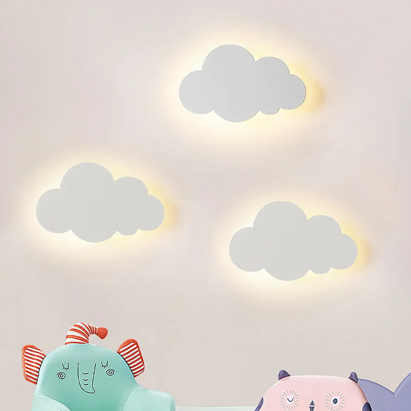 Lampe nuage murale LED pour chambre d'enfant