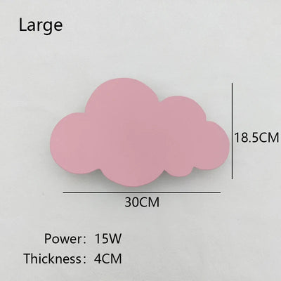 Lampe nuage murale dans une chambre de bébé
