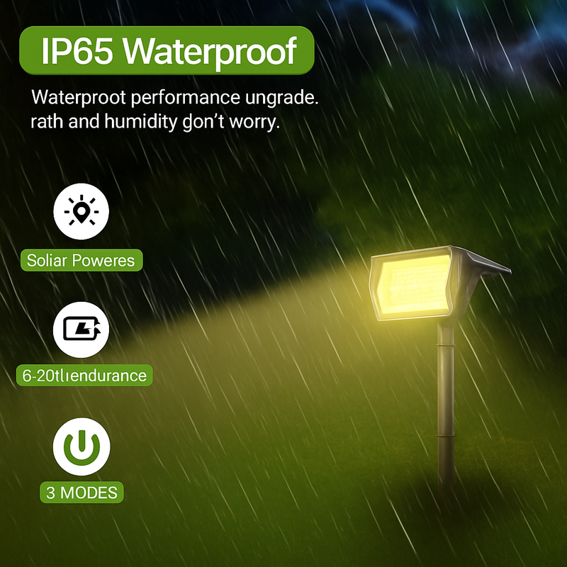 Spot solaire jardin à LED étanche IP65